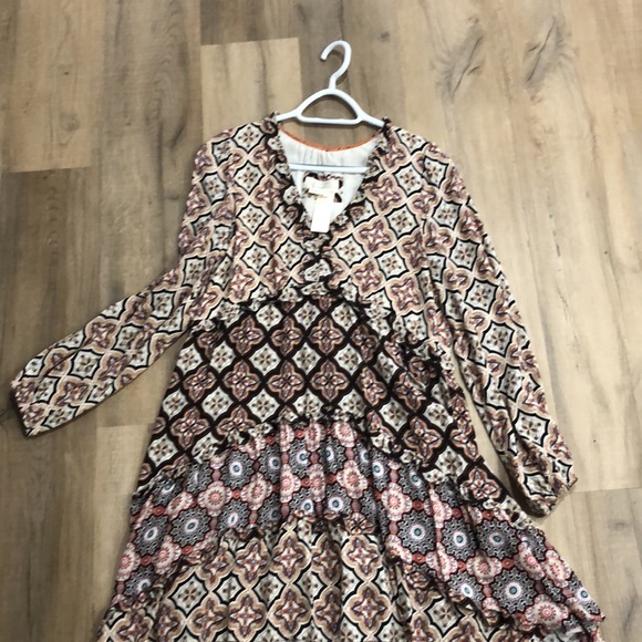 Anthropologie Tiered VNeck Motif Dress - Picture 5 of 5